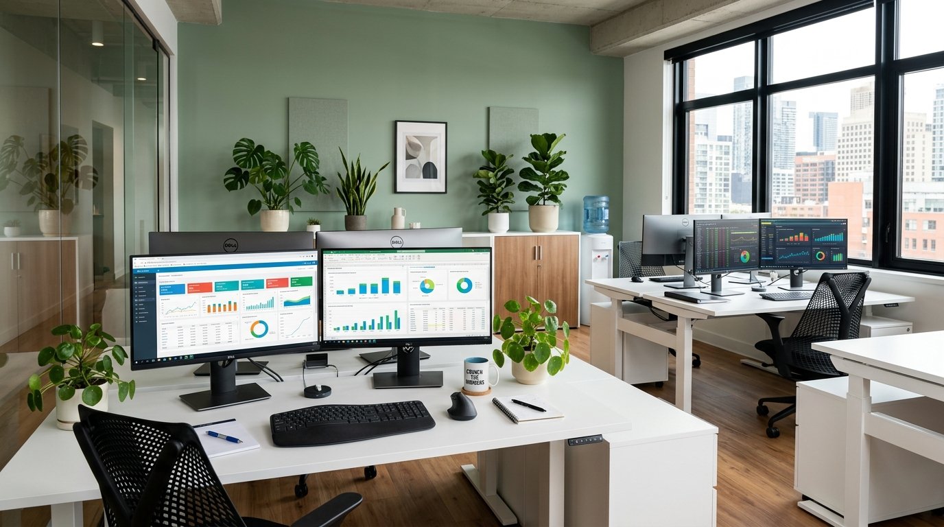 QB Accounting Services modern workspace
